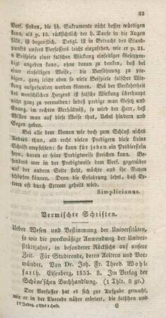 33-38 Vermischte Schriften