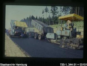 Bundesautobahn (BAB) Marmstorf, Asphaltierung