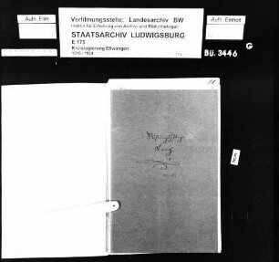 Schuldenwesen der Stiftungspflege bzw. Kirchengemeinde Lorch