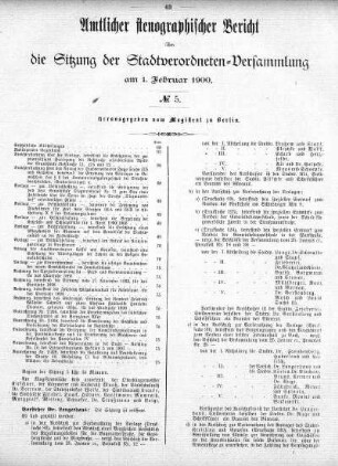 No. 5, 1. Februar 1900