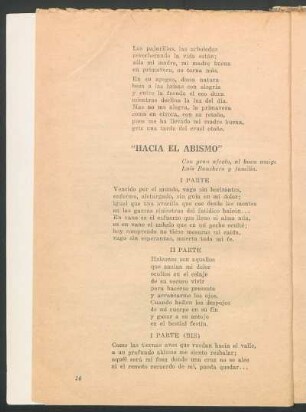 "Hacia el abismo"