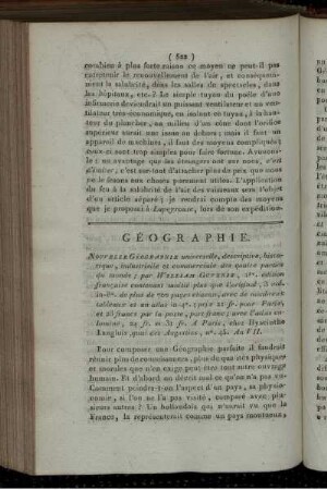 Géographie.
