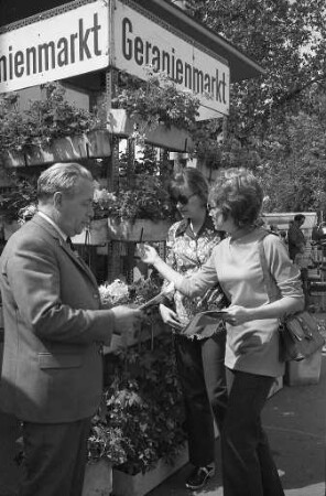 8. Karlsruher Geranienmarkt des Verbands badischer Gartenbaubetriebe auf dem Festplatz