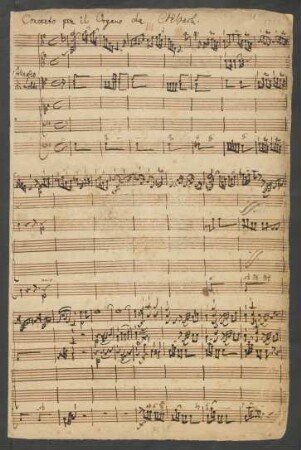 Konzerte; org (cemb), strings, bc; G-Dur; H 444; Wq 34