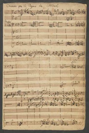 Konzerte; org (cemb), strings, bc; G-Dur; H 444; Wq 34