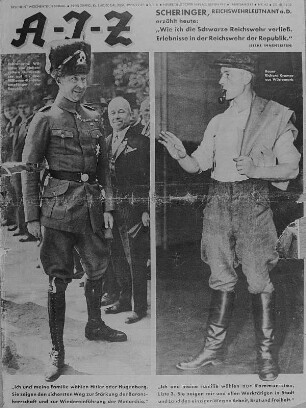 Titelblatt der Arbeiter Illustrierten Zeitung (AIZ) vom 23.10.1932 : Titelblatt der Arbeiter-Illustrierten-Zeitung (AIZ) vom 23.10.1932
