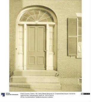Salem, 180, Derby Street, Benjamin W. Crowninshield House / Home for Aged Women, Hauseingang