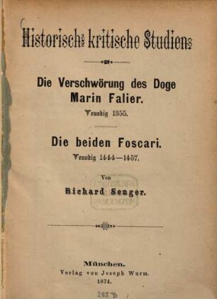 Historisch-kritische Studien