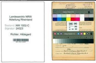 Entnazifizierung Hildegard Richter, geb. 14.02.1913 (Buchhaendlerin)