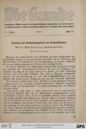 10: Katalog und Verbreitungskarte im Heimatmuseum