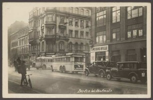 Ansichtskarte Wilhelmstraße, Ecke Anhalter Straße