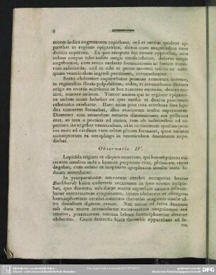 Observatio IV.