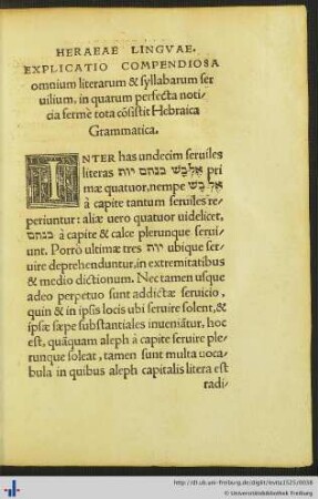Explicatio compendiosa.