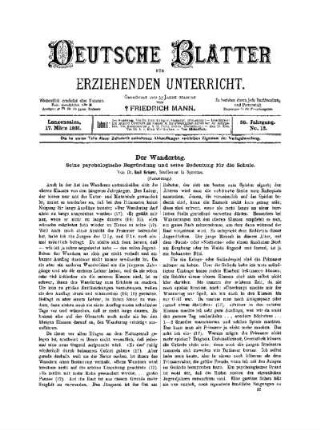 Der Wandertag : (Fortsetzung)