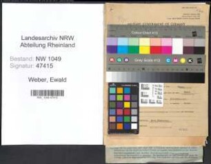 Entnazifizierung Ewald Weber , geb. 03.11.1886 (Landwirt)