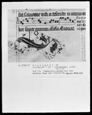 Antiphonarium (Benediktinerhandschrift) — ---, Folio 17 verso