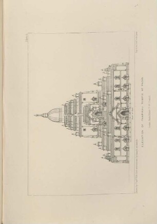 Elevation of Thapinyu Temple at Pagán