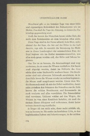 Unerträgliche Ruhe