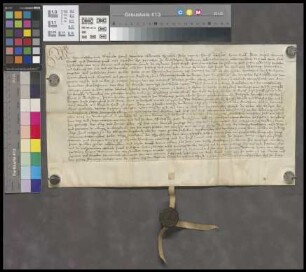 Büdesheim: Ufgift Jacob Huß zu Büdesheim zween Gulden Gelds jährliche Gülte an das St. Martinsstift zu Bingen auf Äcker und Wiesen zu Büdesheim