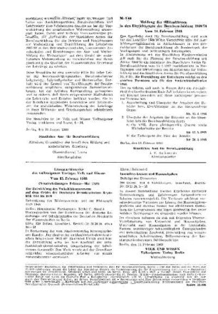 Meldung der Abiturklassen in den Einrichtungen der Berufsbildung 1969/70 : 8/68 vom 14. Februar 1968 ; [Mitteilungen]