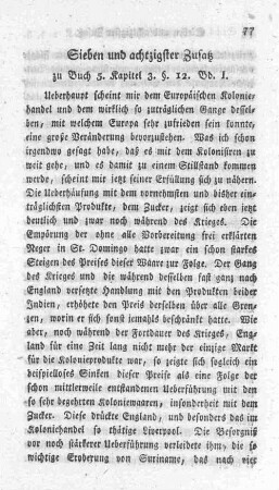 Sieben und achtzigster Zusatz zu Buch 5. Kapitel 3. §. 12. Bd. 1.
