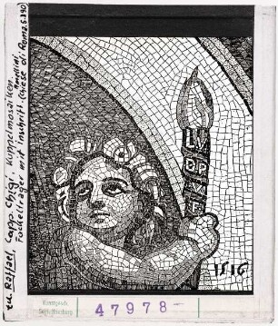 Raffael: Chigi-Kapelle, Kuppelmosaik, Fackeltrger