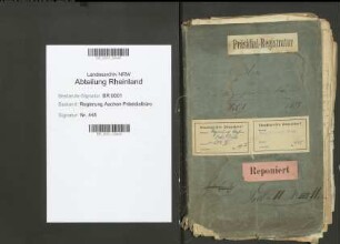 Das Neutrale Gebiet von Moresnet. Bd. 1