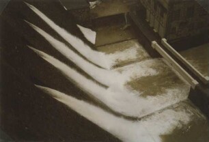 Diemeltalsperre bei Hochwasser