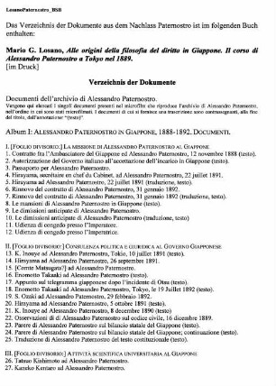 Alessandro Paternostro al Giappone : documenti, ricordi fotografici, 1888 - 1892