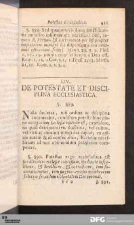 LIV. De Potestate Et Disciplina Ecclesiastica.