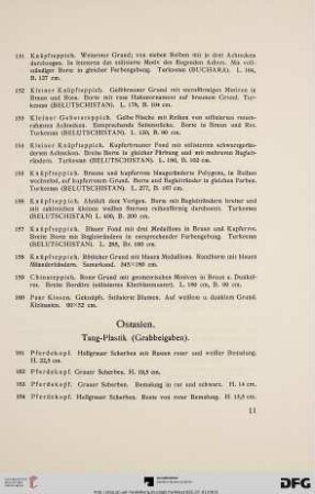 Tang-Plastik (Grabbeigaben) (Nr. 161-223)
