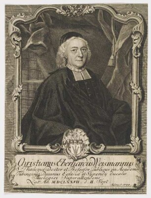 Bildnis des Christianus Eberhardus Weismannus