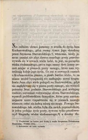 Wiadomość o źyciu i pismach Jana Kochanowskiego