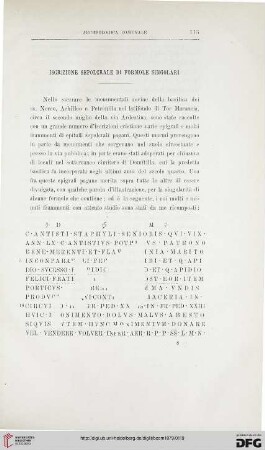 7: Iscrizione sepolcrale di formole singolari