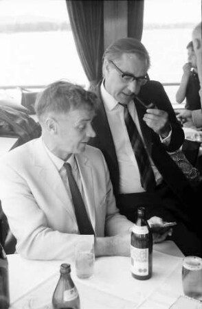 20. Tagung 1970 Chemiker; Auf dem Schiff: Richard L. M. Synge, Lord George Porter of Luddenham