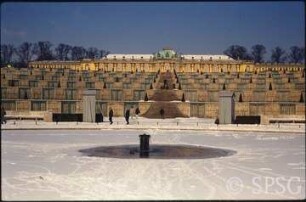 Potsdam, Park Sanssouci, Parterre Große Fontäne.