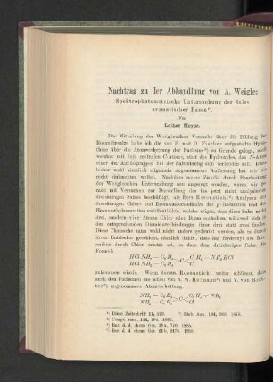 Nachtrag zu der Abhandlung von A. Weigle: Spektrophotometrische Untersuchung der Salze aromatischer Basen.