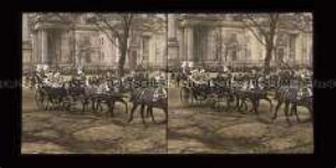 Kaiser Wilhelm II. und Prinz Luitpold von Bayern in einer Kutsche am Berliner Dom, Berlin