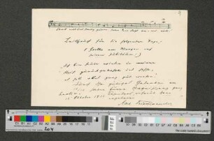 Postkarte an Werner von Melle