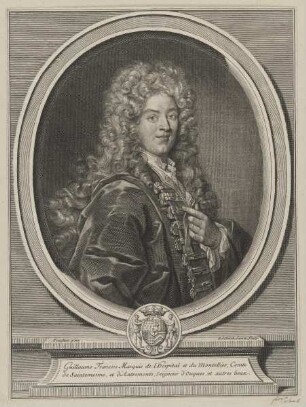 Bildnis des Guillaume Francois Marquis de l' hospital