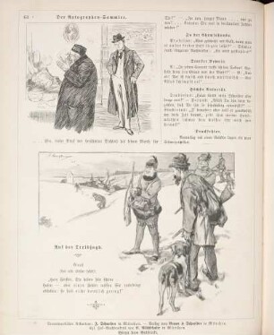 "Der Autographen-Sammler" "Auf der Treibjagd"