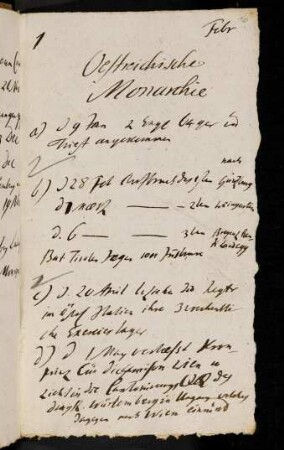 10r-14v, Februar, Julius, December: Oestreichische Monarchie