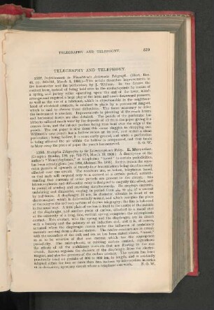Telegraphy And Telephony.