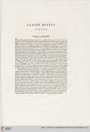 Classe quinta: Portici