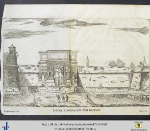 Porta Romana Con Suoi Bastioni.
