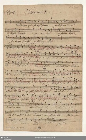 Die Jahreszeiten. Excerpts - Mus.3356-D-517a : V (3), Coro, orch; Hob XXI:3/6c, Hob XXI:3/7