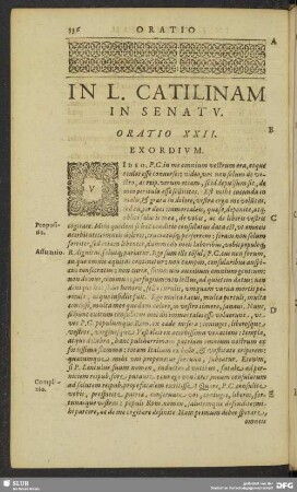 In L. Catilinam, In Senatu. Oratio XXII.