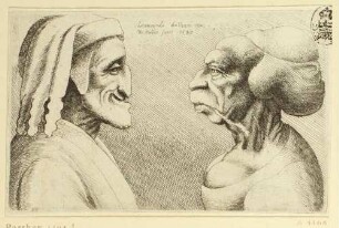 Groteskes Paar, Blatt 9 aus aus: Varie figurae et probae
