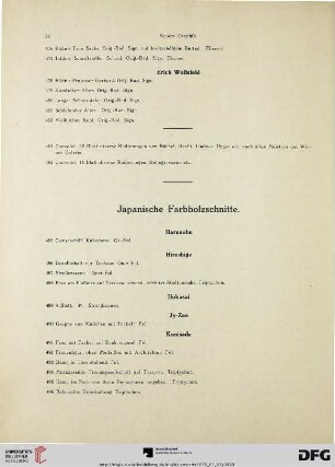 Japanische Farbholzschnitte (Nr. 485-519)