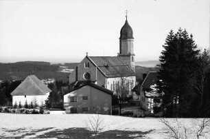 Höchenschwand: Von der Sonnenterrasse; Kirche von Höchenschwand